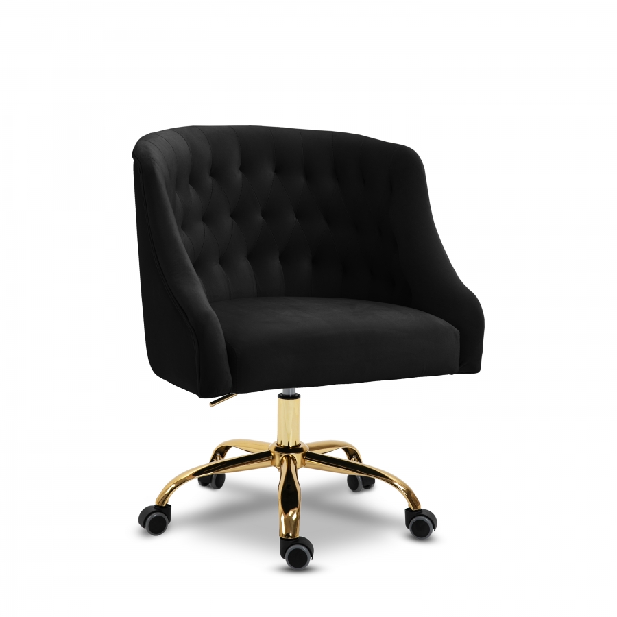 Arden Velvet Upholstered Office Chair - Image 2