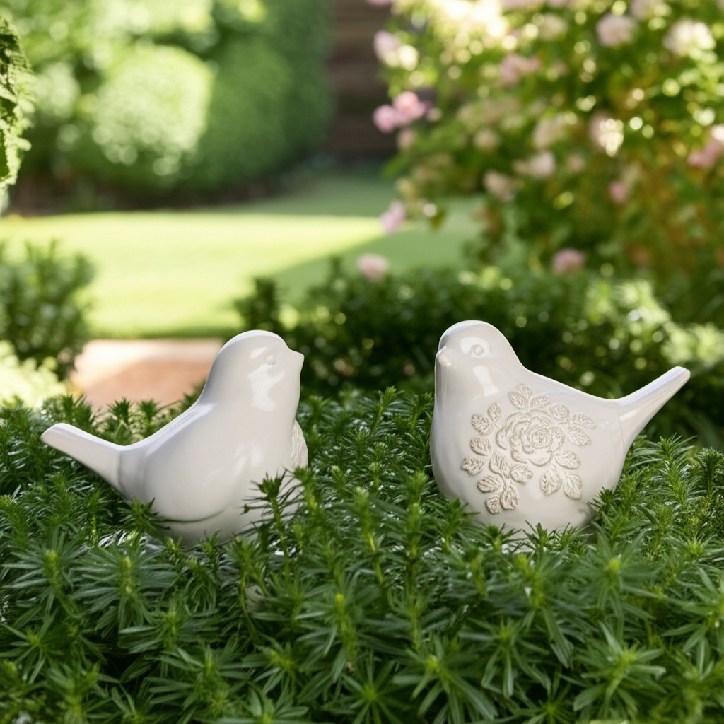 Fernrun Set Of 2 Ivory Garden Statuary 6 (In) - Image 5