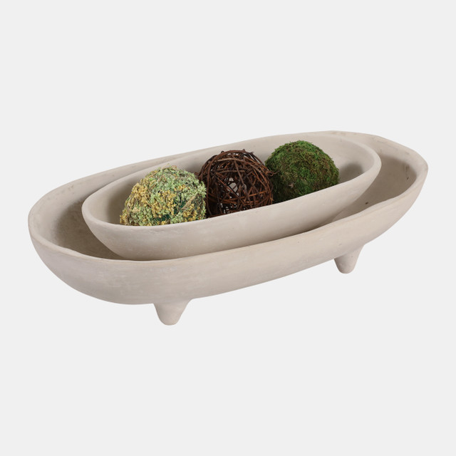 Flemmingmoor Set Of 2 Ivory Bowls 5 (In) - Image 5