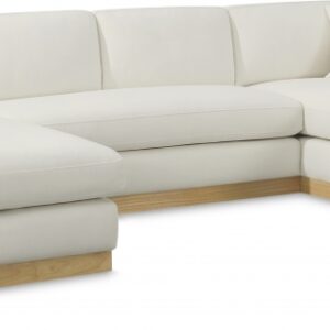 Johanna 127" Linen Textured Fabric Upholstered Sectional