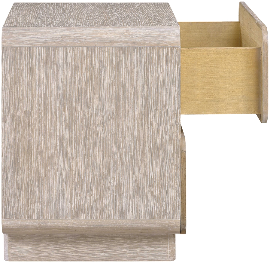 Adagio Solid Wood And Oak Veneer Nightstand - Image 5