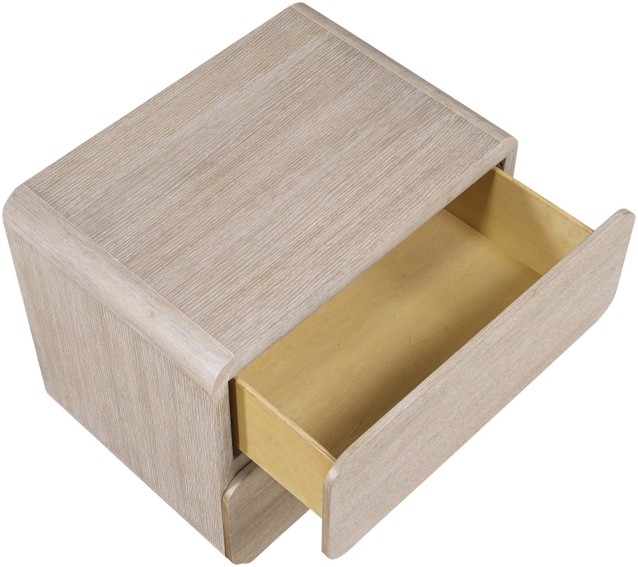 Adagio Solid Wood And Oak Veneer Nightstand - Image 2