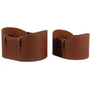 Faux Leather Storage Baskets