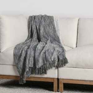 TC Sharma Gray Throw 50x70