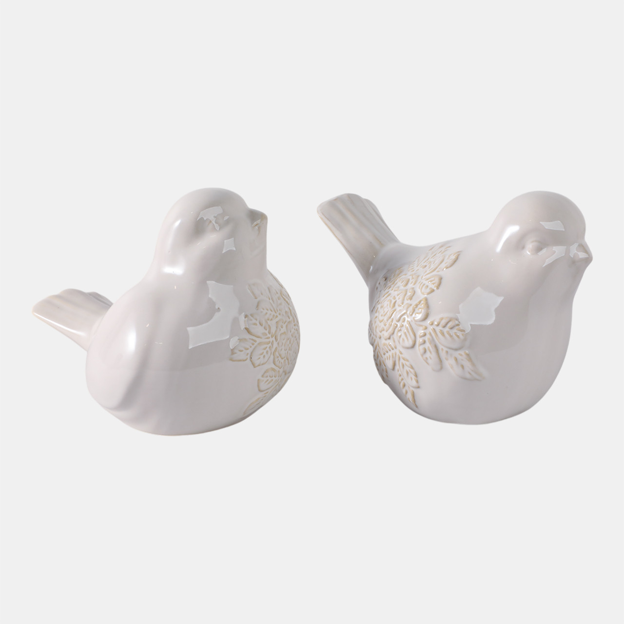 Fernrun Set Of 2 Ivory Garden Statuary 6 (In)